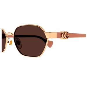 Gucci Rose Gold never worn new sunglasses with case NWOT